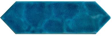 9x30 cm Rölyefli Seramik Bella Dalgalı Kobalt-1